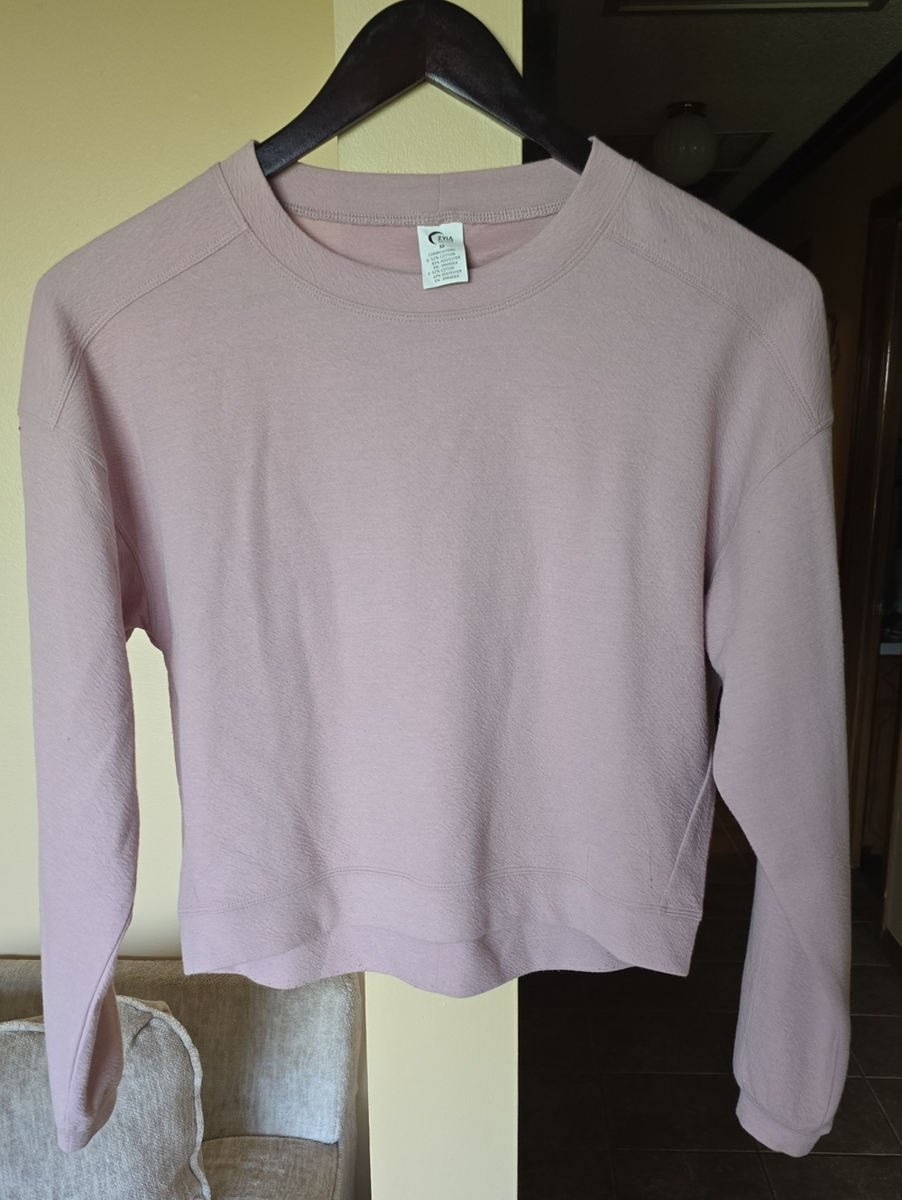 ZYIA Blush Pink Crewneck Sweatshirt